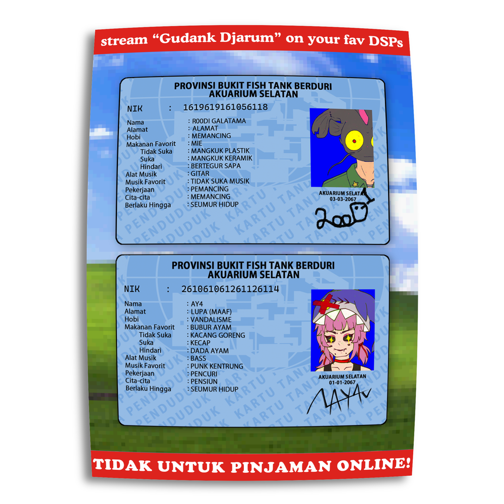 ID Card Sticker Sheet